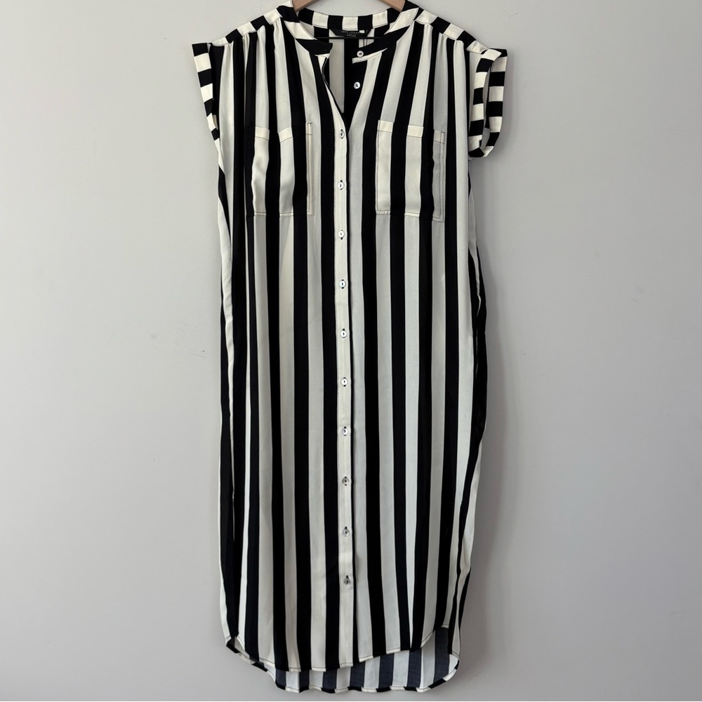 Knot Sisters Striped Midi Dress NWT